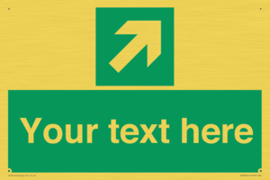 Custom Arrow Top Right Sign